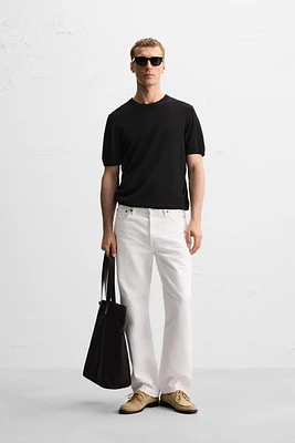 VISCOSE BLEND KNIT T-SHIRT