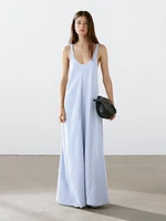 Robe longue fluide dos fantaisie