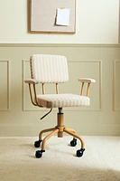 CHILDREN’S DESK CHAIR WITH METAL WHEELS