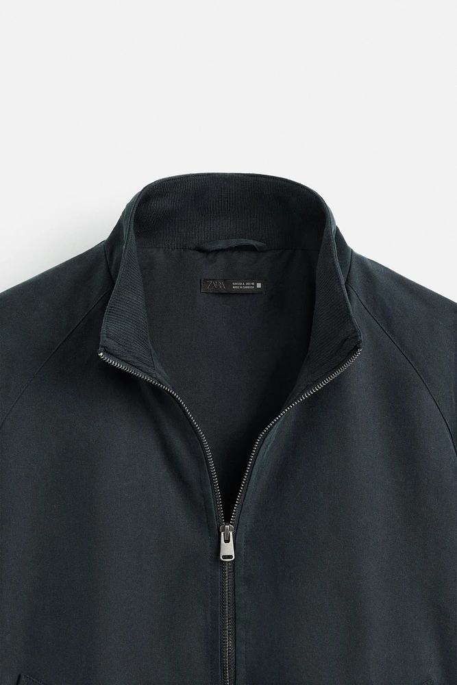 BLOUSON EFFET CIRÉ