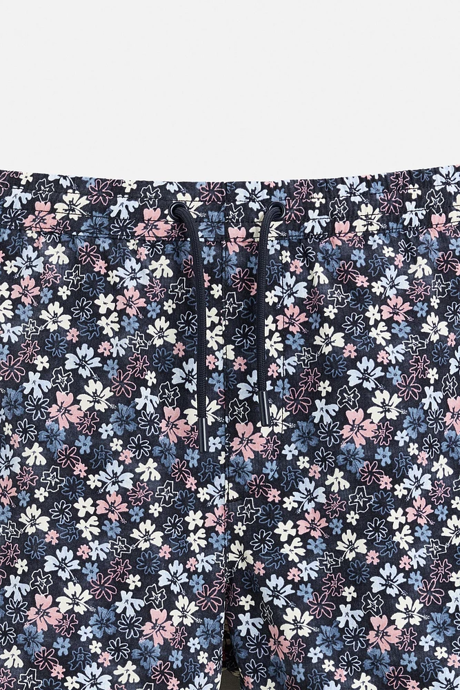 MAILLOT DE BAIN MOYEN IMPRIMÉ FLEURS