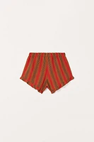STRIPED RUFFLED SHORTS LIMITED EDITION