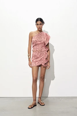 ASYMMETRIC JACQUARD TOP