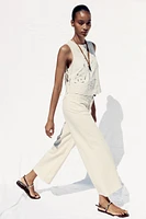 Z1975 BELTED HIGH-WAISTED CULOTTES