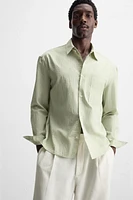 TEXTURED STRIPED SHIRT