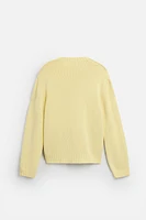 V-NECK STRUCTURED SWEATER