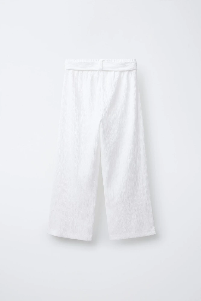 PANTALON À TEXTURE CEINTURE