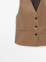 Cotton blend waistcoat - Studio