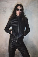 PANTALON EN CUIR BOBBY GILLESPIE X ZARA