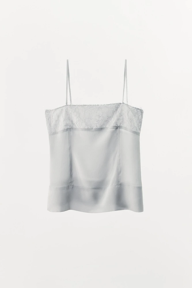 TOP GEORGETTE DENTELLE
