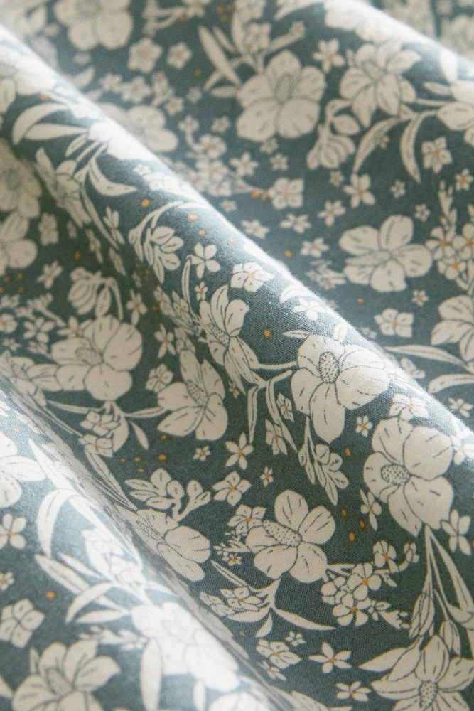 HOUSSE DE COUETTE ENFANT FLEURS TROPICALES