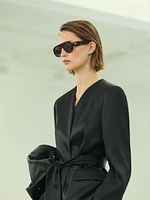 Blazer satiné avec foulard - STUDIO