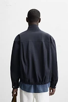 VESTE REGULAR FIT EN MÉLANGE DE COTON