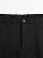 Lightweight 100% linen trousers