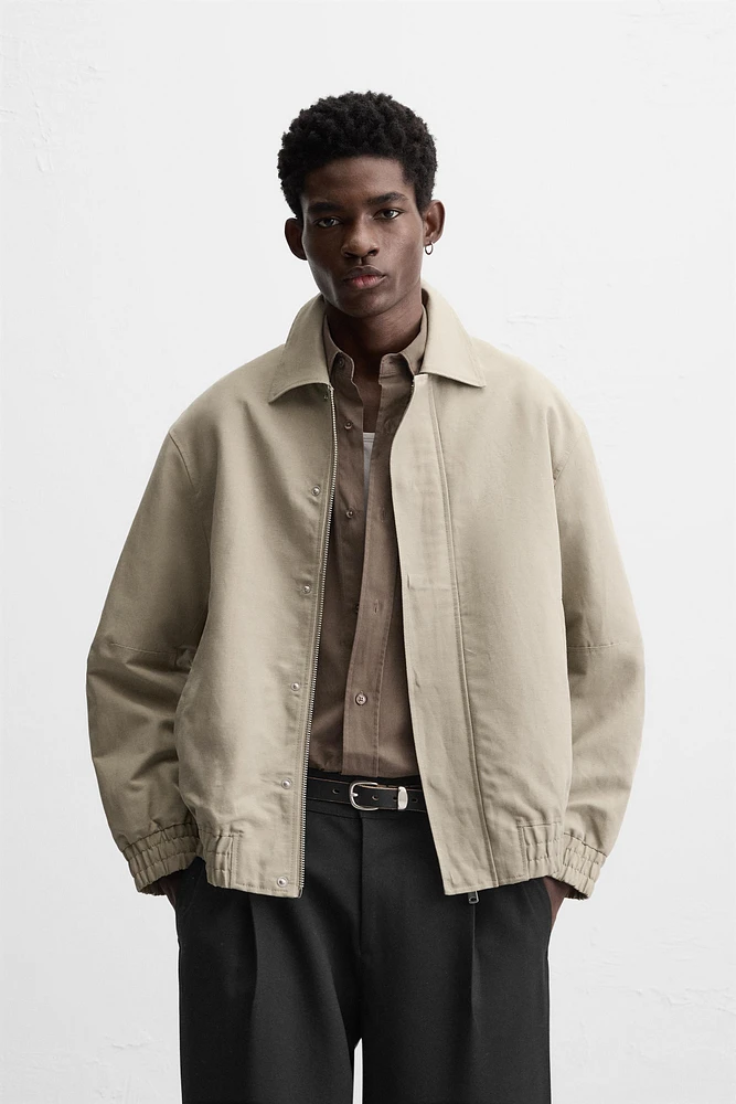 COTTON AND LINEN BLEND JACKET