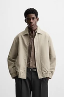 COTTON AND LINEN BLEND JACKET