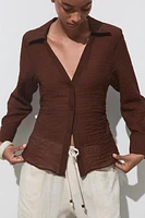 CHEMISE EFFET FROISSÉ