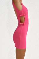 STRETCH TIE DRESS