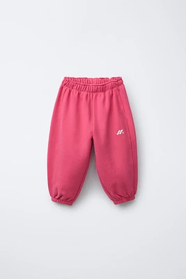 PANTALON JOGGER MOLLETONNÉ AVEC LOGO