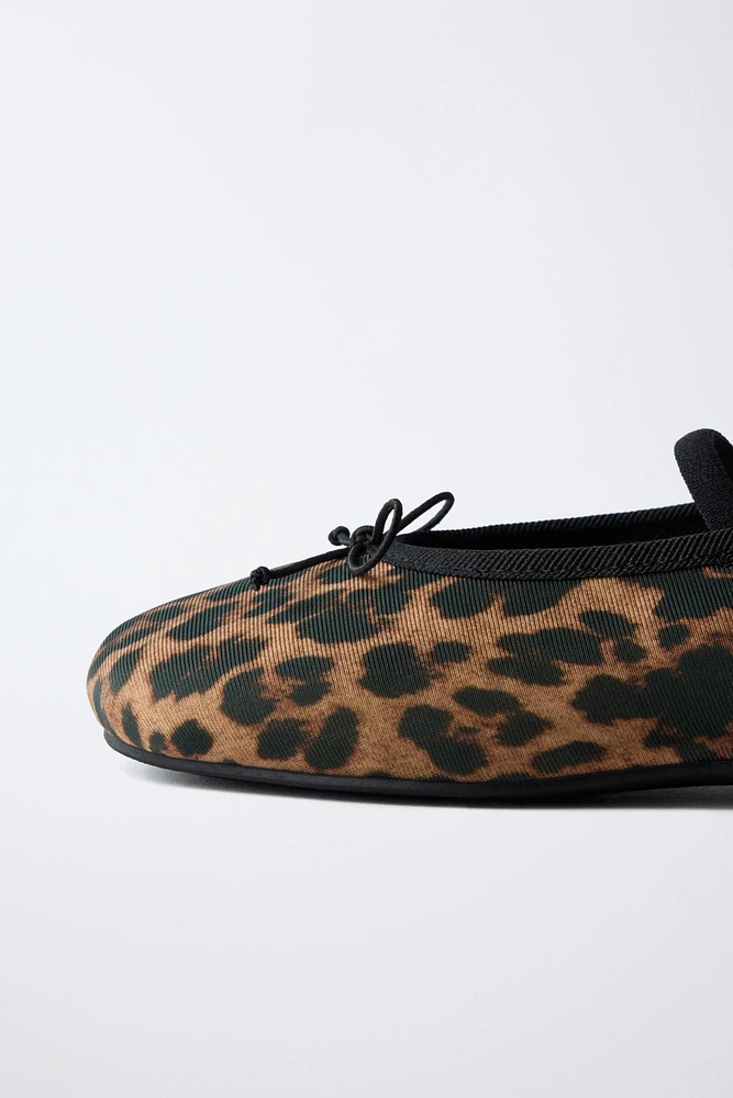ANIMAL PRINT BALLET FLATS