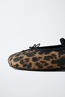 ANIMAL PRINT BALLET FLATS