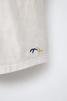 LINEN-BLEND SHIRT WITH POCKETS