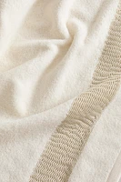 SERVIETTE DE BAIN BORDURE TEXTURE