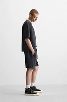 RELAXED FIT WASHED JOGGER SHORTS