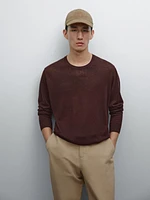 Pull léger en maille 100 % lin