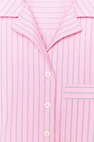 CHEMISE COURTE À RAYURES