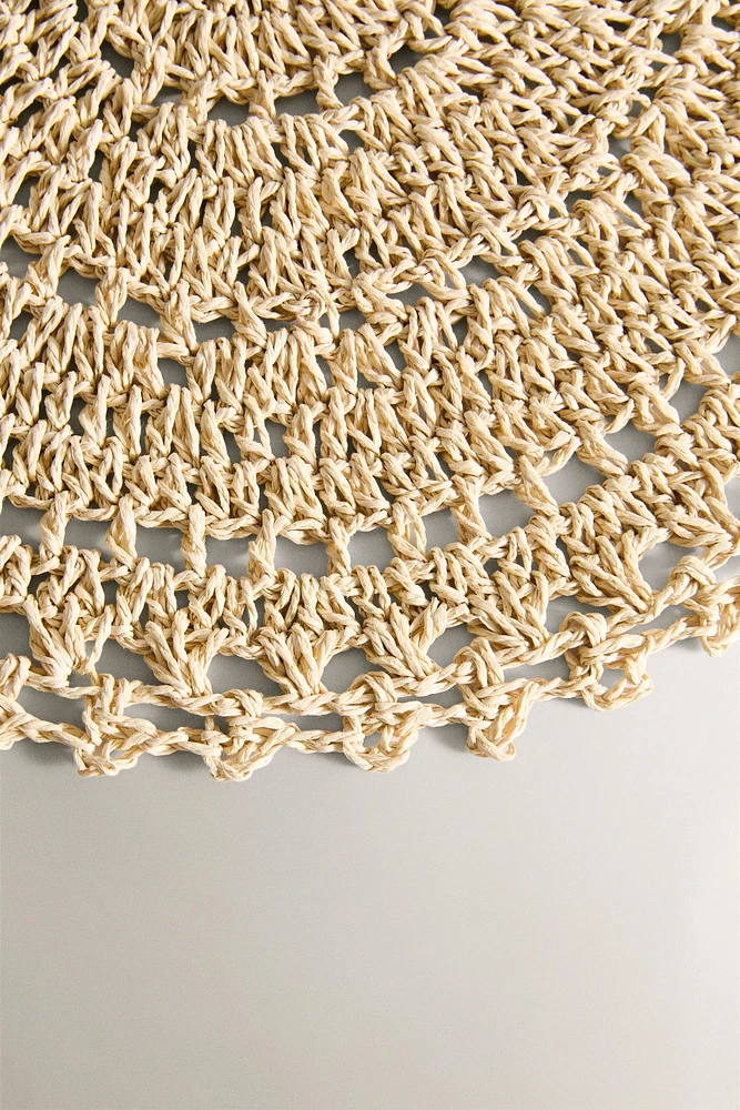 SET DE TABLE ROND CROCHET