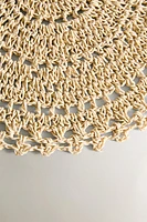 SET DE TABLE ROND CROCHET