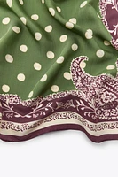 FOULARD IMPRIMÉ À POIS