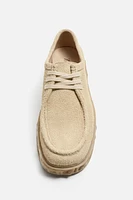 CHAUSSURES EN CUIR À SEMELLE IRRÉGULIÈRE