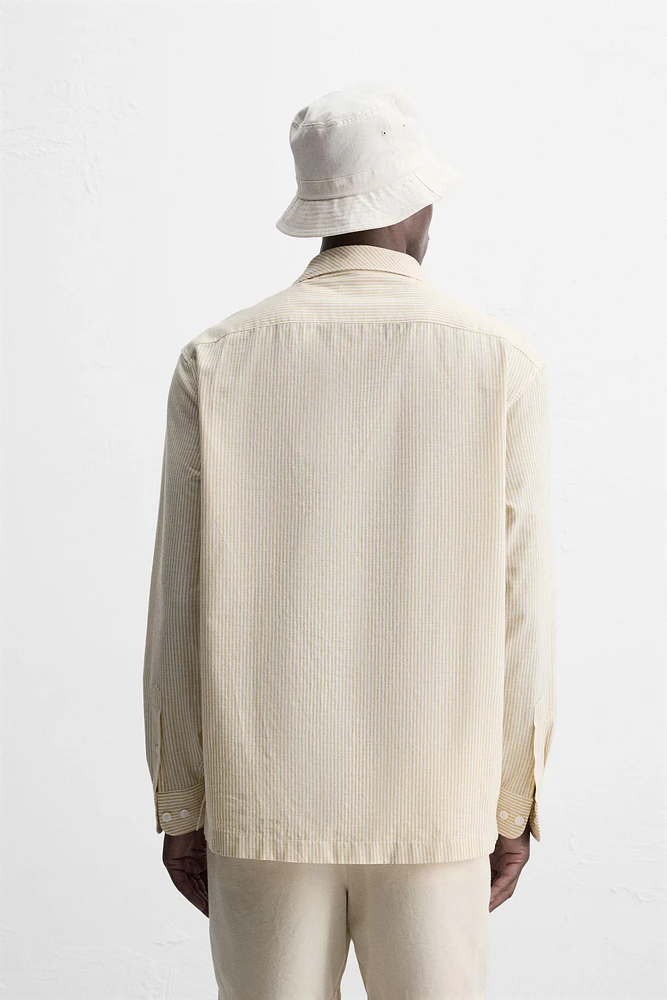STRIPED OVERSHIRT