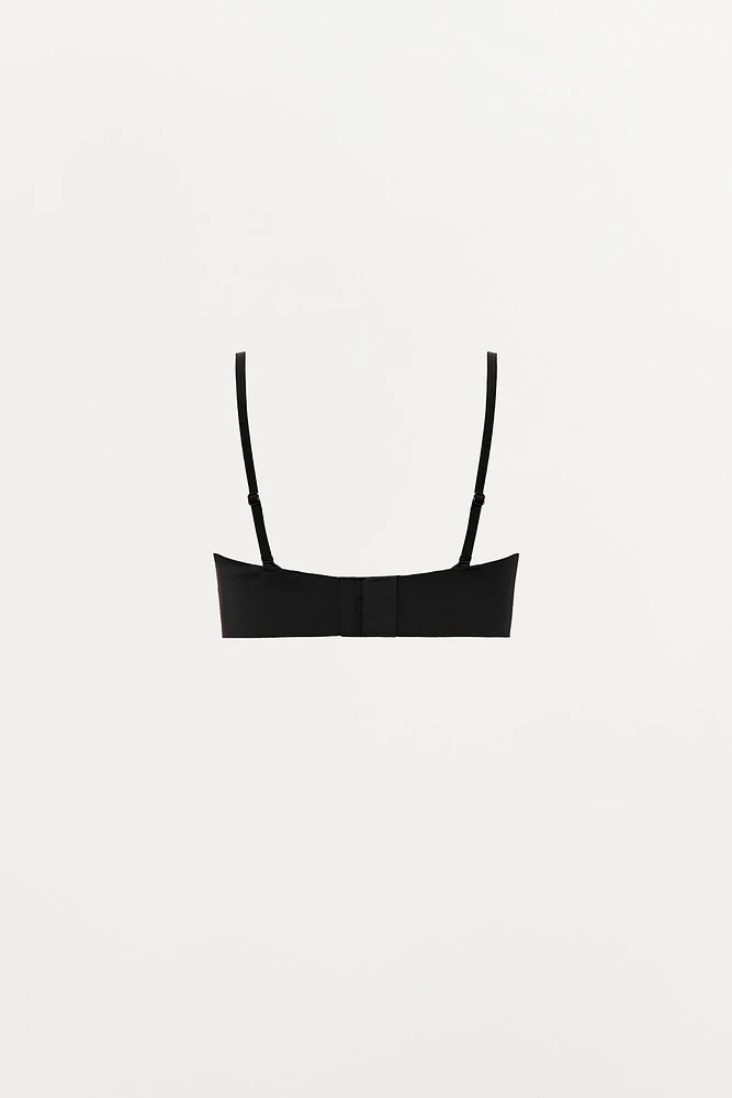 STRAPPY BANDEAU BRA WITH POLYAMIDE