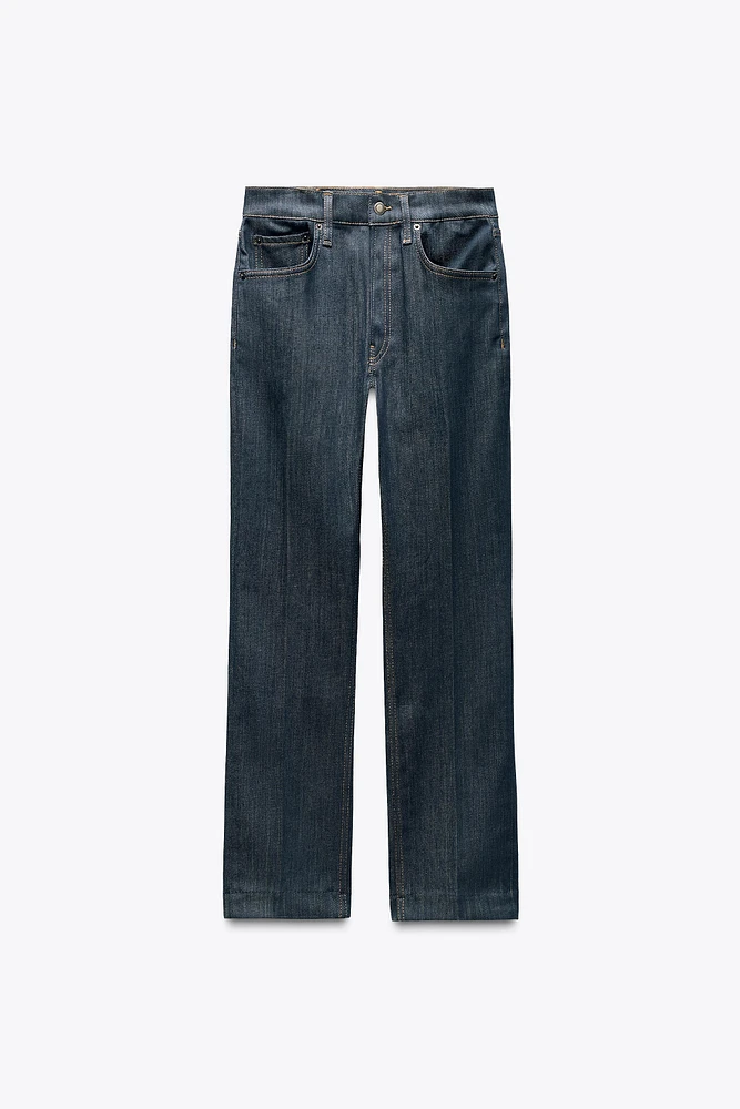 ZW COLLECTION HIGH RISE BOOTCUT CROPPED JEANS