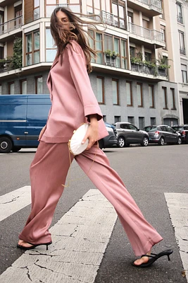 BLAZER EFFET PLISSÉ