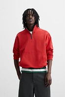 QUARTER-ZIP SWEATSHIRT