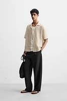OPEN JACQUARD SHIRT