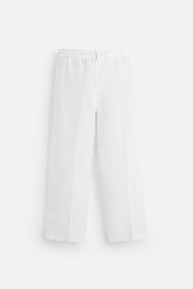 PANTALON DE COSTUME 100 % LIN