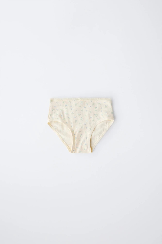 AGES 2-6/ SIX-PACK OF FLORAL PRINT UNDERWEAR