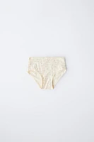 AGES 2-6/ SIX-PACK OF FLORAL PRINT UNDERWEAR