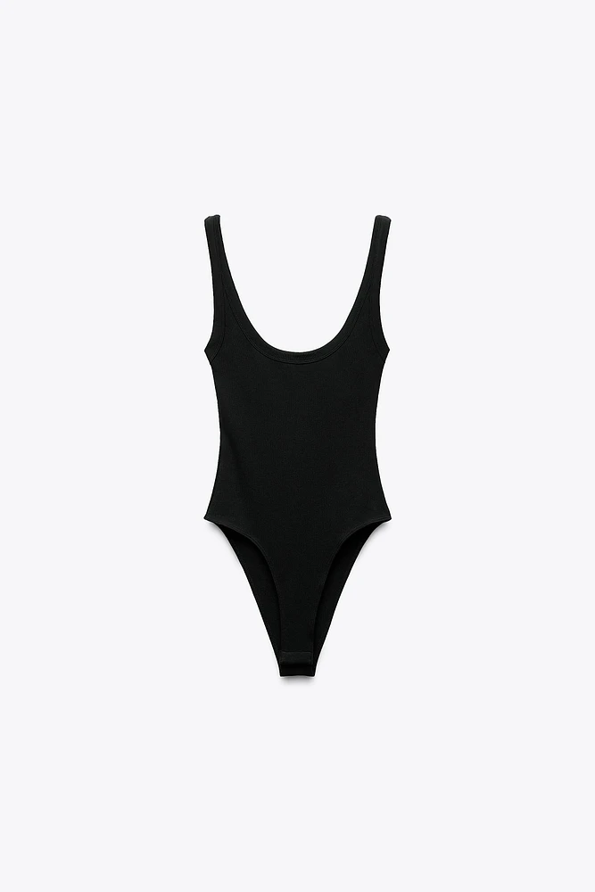 RIBBED BODYSUIT