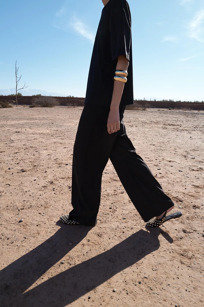 FAUX SUEDE PANTS