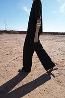 FAUX SUEDE PANTS