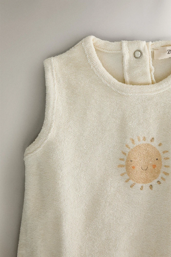 GRENOUILLÈRE ENFANT TISSU ÉPONGE COTON