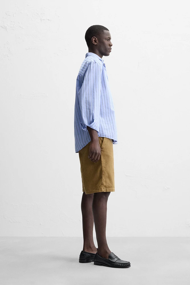 BERMUDA REGULAR FIT TEXTURÉ