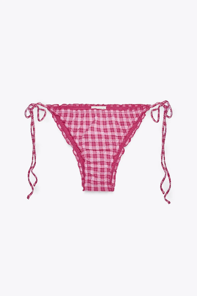 CHECKERED BIKINI BOTTOMS