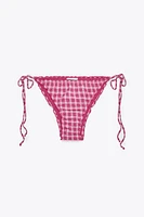 CHECKERED BIKINI BOTTOMS